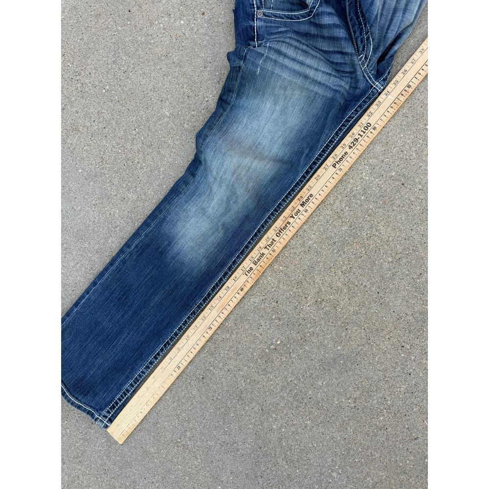 BKE Jake 30L Regular Fit Boot Cut Blue Jeans Stretch ABM15032 - Picture 10 of 10